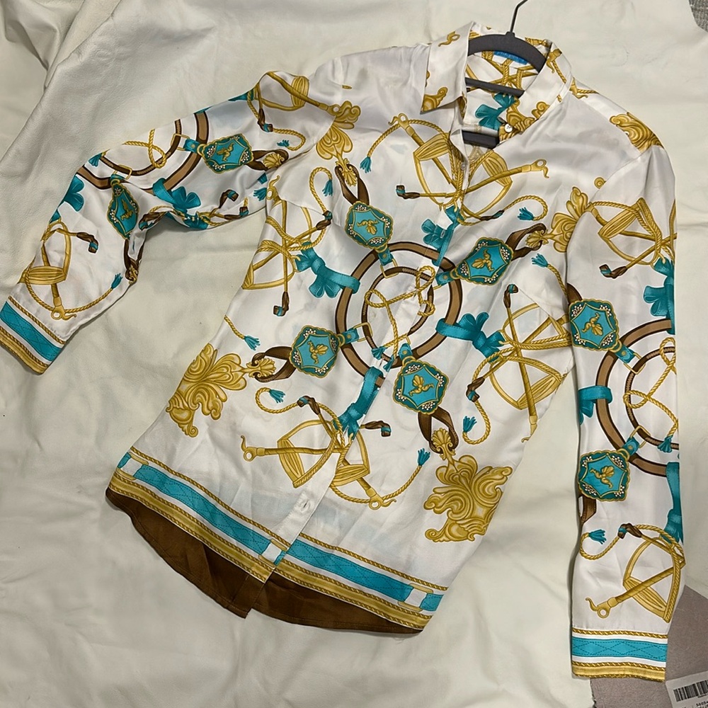 J McLaughlin equestrian dress shirt